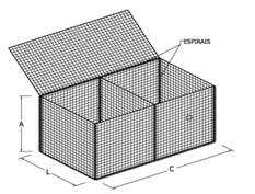 Gabiões Malha Electrosoldada - Esquema